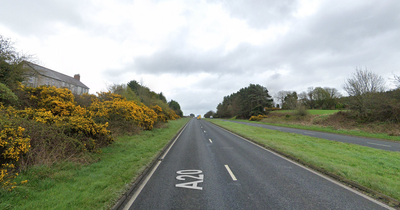 Belfast bound road closed following two vehicle collision