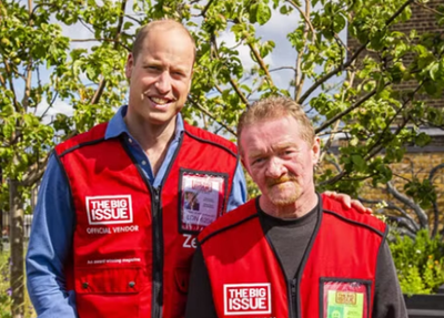 Prince William reunites with Big Issue vendor on his 40th birthday