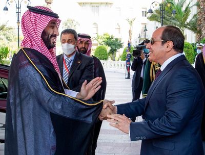 Saudi crown prince concludes Egypt visit, heads to Jordan