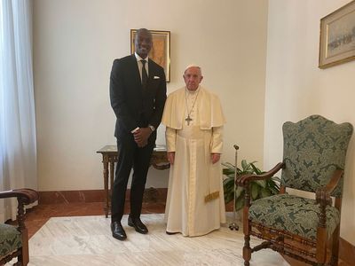 NBA's Biyombo brings Congo to the pope after trip canceled