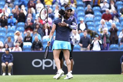 Serena Williams makes winning return to the court alongside Ons Jabeur before Wimbledon