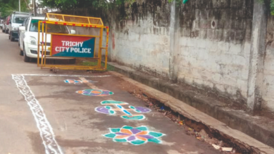 Kolam drive back in Trichy to stop littering
