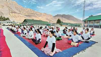 Yoga day celebrations across region