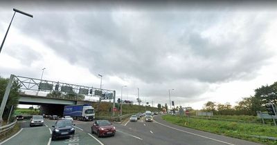 Motorbike rider dies after losing control on M62