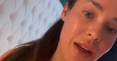 Former Hollyoaks star Stephanie Davis shows 'sore' face amid painful condition as she goes through withdrawal