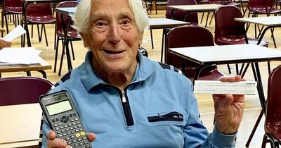 Pensioner hopes to crush his GCSE maths exam at the age of 92