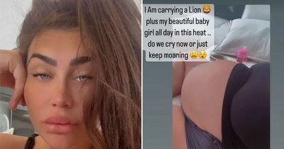 Heavily pregnant Lauren Goodger 'cries every day' as she prepares to give birth