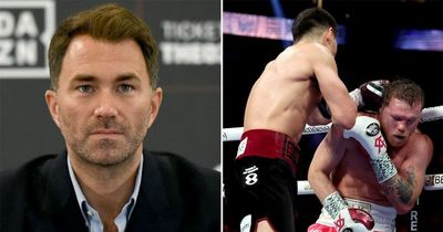 Eddie Hearn blamed for Canelo Alvarez's loss to Dmitry Bivol by Oscar De La Hoya