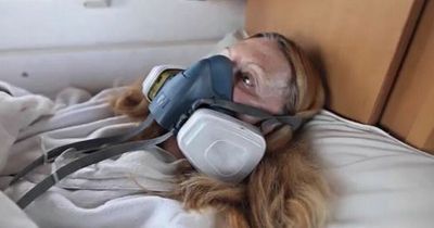 Woman forced to wear gas mask every night over 'angry' dispute with neighbour