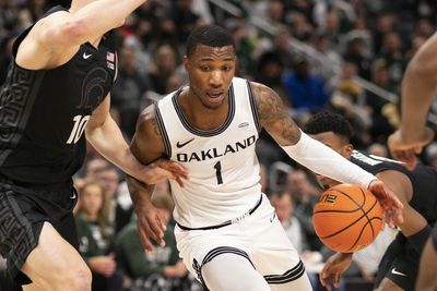 UDFA-target Oakland forward Jamal Cain worked out for the Thunder in pre-draft visit