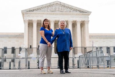 Protesters turn Supreme Court front into forum on abortion