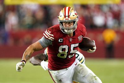 George Kittle should fly up all-time TE receiving yards list this year