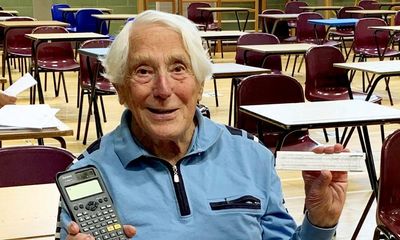 ‘I thoroughly enjoyed it’: man sits GCSE maths exam at 92