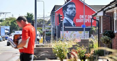 Huge mural of former Wales manager Gary Speed in Cardiff is finished