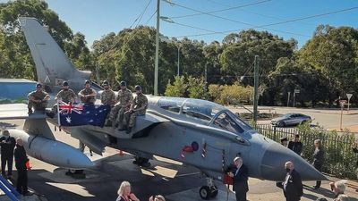 Tornado GR4 flown in Iraq, Afghanistan and Syria goes on permanent display in Perth