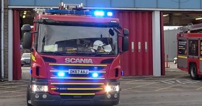 Four fire engines sent to tackle blaze at Kirkby industrial park