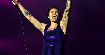 Harry Styles performs for thousands of Irish fans at the Aviva Stadium