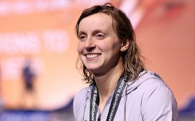 Katie Ledecky extends record medal haul at swimming worlds to 21