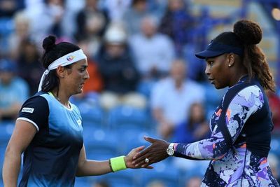 Serena Williams’ Eastbourne doubles run ends early after injury to Ons Jabeur