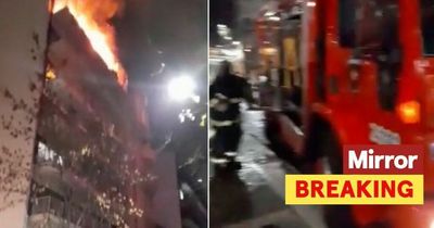 Buenos Aires fire: Children trapped on balconies in huge tower block blaze