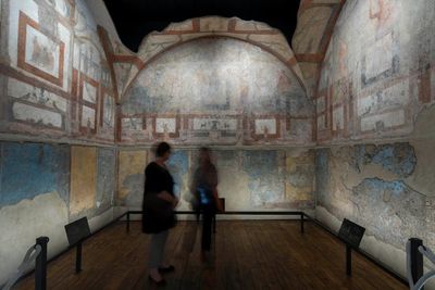 Ancient home, prayer room open at Rome's Baths of Caracalla