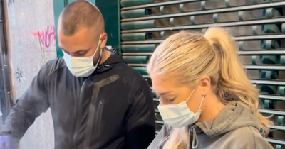 Love Island's Paige Turley and Finn Tapp visit Glasgow soup kitchen and help dish out hot food