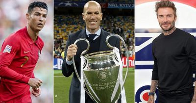 Zinedine Zidane: Cristiano Ronaldo and David Beckham in agreement over Real Madrid icon
