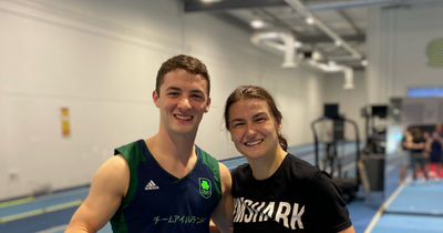 Irish Olympian Rhys McClenaghan shares smiley snaps with Katie Taylor and hails her as the 'greatest'