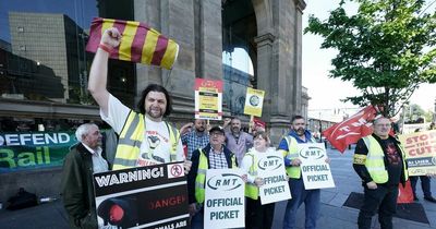 Newcastle Central Station picket lines getting 'amazing public support' on second day of rail strike