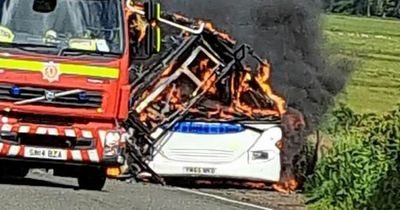 Probe launched as Scots school pupils escape horror fire after bus blaze