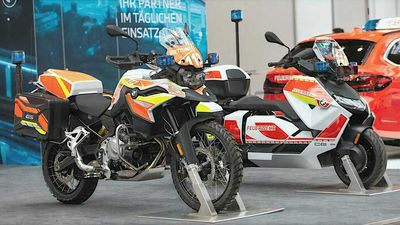 BMW CE-04-P And F 850 GS-P Shown In Fire Brigade-Ready Versions