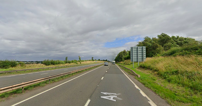 Car on fire on A1 Eastbound leads to lane closures near Gladsmuir