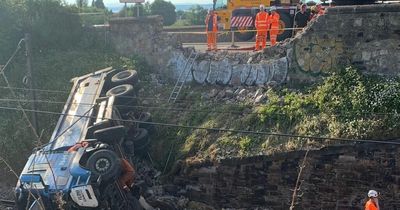 East Lothian line remains closed as Network Rail remove HGV from track