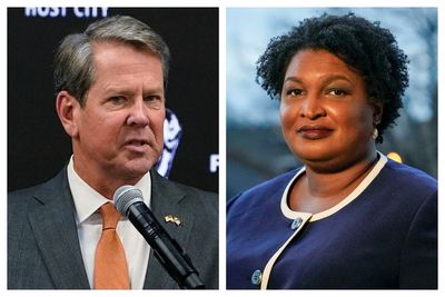 Kemp pushes on school safety; Abrams seeks officer pay hikes