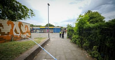 Large police scene and bloodied tissues amid reports of 'fight' in Harpurhey