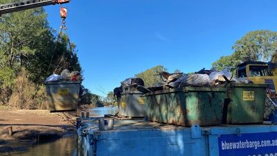 Northern NSW flood clean-up of rivers collects tonnes of rubbish but still has months to go