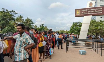 ‘I must stay strong’: hardship for workers fleeing Sri Lanka’s broken economy