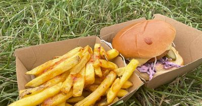 I tried a vegan chick'n burger at Glastonbury and the chips were the best bit