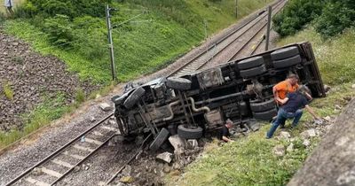 East Lothian man claims HGV driver crawls through windscreen to escape railway crash