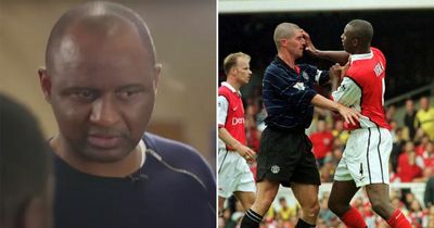 Patrick Vieira re-ignites Roy Keane rivalry with cheeky Man Utd shirt comment