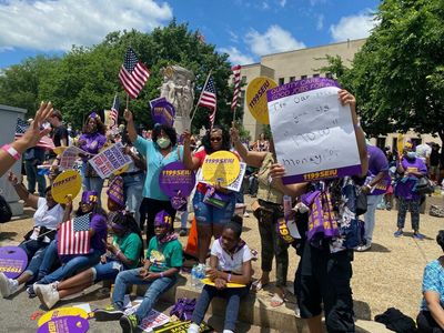 D.C. march calls out "politics of greed"