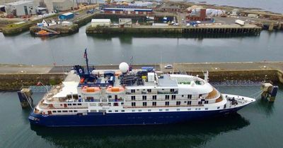 Two luxurious cruise ships dock at Ayrshire port