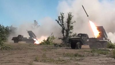 Russian Defense Ministry Shows Off LPR And DPR Artillery In Action