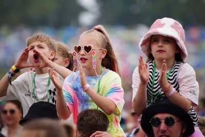 In pictures: Revellers defy threat of rain on day three of Glastonbury