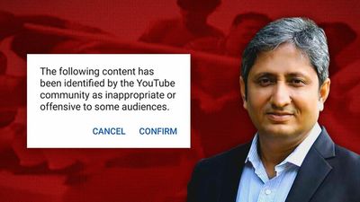 YouTube singles out Ravish Kumar’s show on UP police brutality for content warning