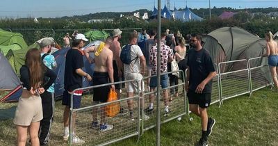 Glastonbury: Long queues for taps as people 'wash hair for 30 minutes'