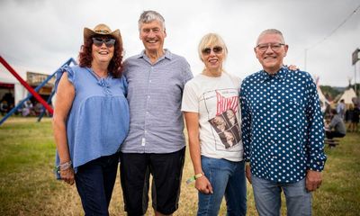 Cream teas and rock’n’roll: older revellers live it up at Glastonbury