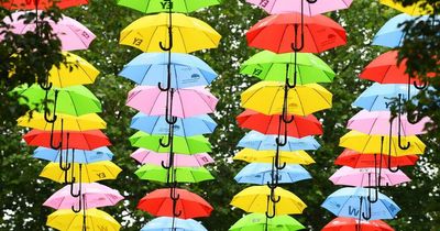 Huge umbrella display returns to Liverpool encouraging people to 'think differently'