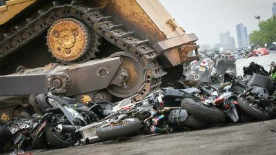 NYC Crushes 900 ATVs And Dirtbikes In Serious Case Of Deja Vu
