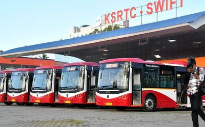 e-buses inducted into KSRTC city circular service